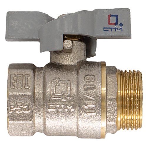 Кран шар. для воды 1/2" г/ш бабочка CTM СТАНДАРТ