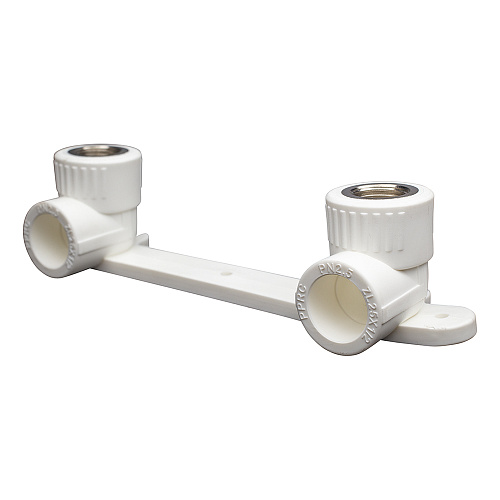 Угольник PP-R двойной комб. с крепл. вн./р. DN 25х1/2" СТМ ПЛАСТ Угольник PP-R двойной комб. с крепл. вн./р. DN 25х1/2" СТМ ПЛАСТ