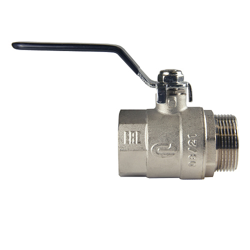 Кран шаровой для воды 1-1/4" г/ш рычаг, никель, ONDO Кран шаровой для воды 1-1/4" г/ш рычаг, никель, ONDO