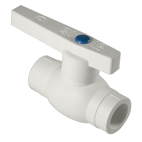 Кран шаровой PP-R DN 25 СТМ ПЛАСТ (шар стальной)