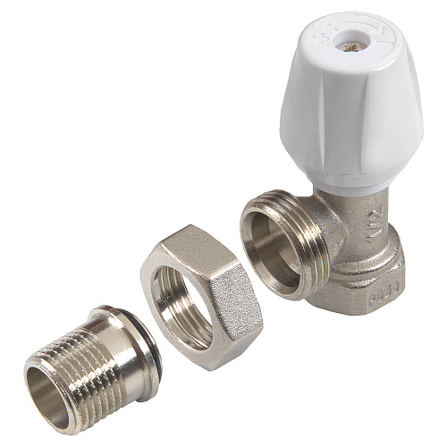 Регулирующий клапан для радиатора ручной угловой 1/2" СТМ ТЕРМО