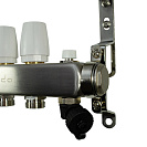 Коллекторная группа ONDO нерж сталь 8 вых. в сборе  с термостатическими и запорными клапанами_4