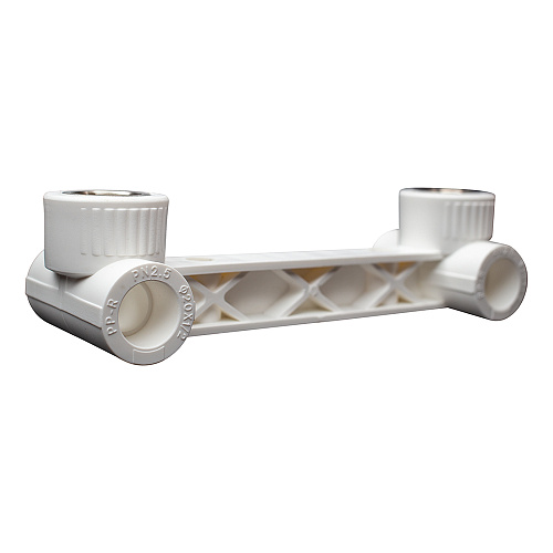 Тройник PP-R двойной комб. с крепл. вн./р. DN 20х1/2" СТМ ПЛАСТ Тройник PP-R двойной комб. с крепл. вн./р. DN 20х1/2" СТМ ПЛАСТ