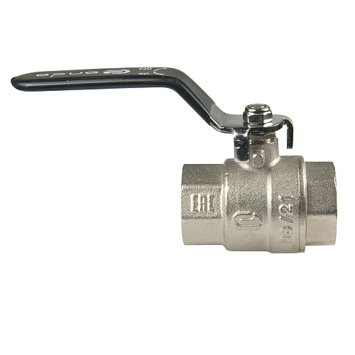 Кран шаровой для воды 3/4" г/г рычаг, никель, ONDO