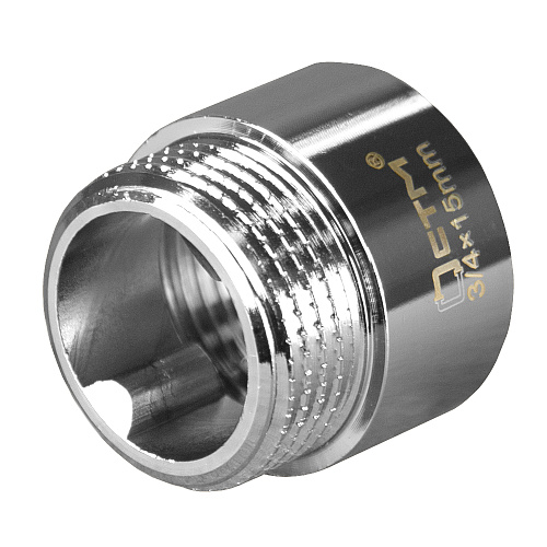 Удлинитель труб латунный  3/4" г/ш x 15 мм CTM