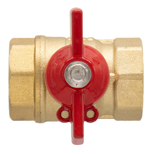 Кран шаровой для воды 1" г/г бабочка ОПТИМА