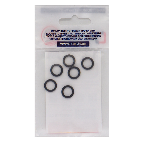 Уплотнительное кольцо D16 резина (для обжимных фитингов) (6шт) СТМ Уплотнительное кольцо D16 резина (для обжимных фитингов) (6шт) СТМ