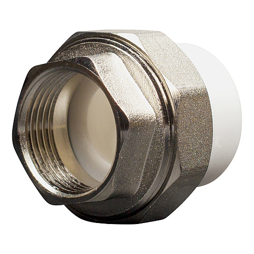 Муфта полипропиленовая PP-R комб. разъемная вн./р. DN 32х1" СТМ ПЛАСТ Муфта полипропиленовая PP-R комб. разъемная вн./р. DN 32х1" СТМ ПЛАСТ