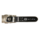 Кран шаровой для воды 1/2" г/г рычаг,  никель,  ONDO_4