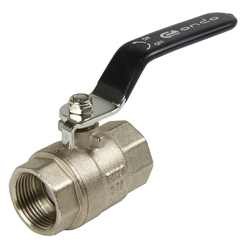 Кран шаровой для воды 3/4" г/г рычаг, никель, ONDO