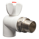 Кран шаровой PP-R для радиатора угловой DN 25х1/2" СТМ ПЛАСТ_2