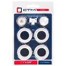 Комплект для радиатора 3/4" без кронштейнов CTM ТЕРМО