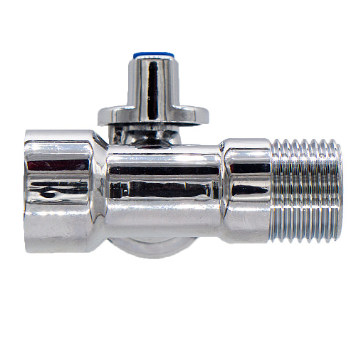 Кран шаровой для бытовых приборов 1/2"x3/4"x1/2" г/ш/ш  бабочка, хромированный СТМ