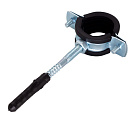 Хомут 1-1/4" (38-45мм) металлорезиновый с дюбелем и шурупом CTM_1