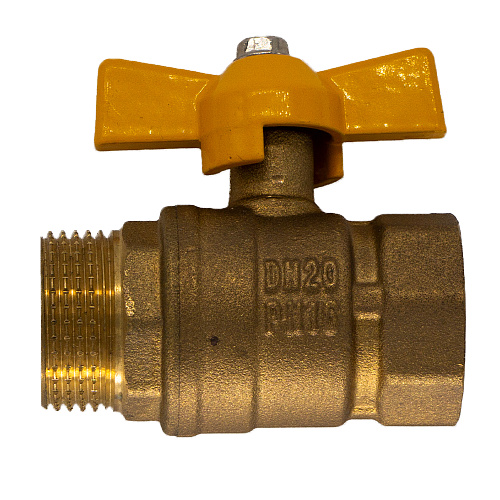 Кран шаровой для газа 1" г/ш бабочка ОПТИМА ГАЗ Кран шаровой для газа 1" г/ш бабочка ОПТИМА ГАЗ