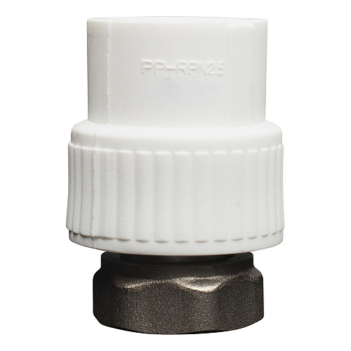 Муфта полипропиленовая PP-R комб. с нак.гайкой в./р. DN 32х1" СТМ ПЛАСТ Муфта полипропиленовая PP-R комб. с нак.гайкой в./р. DN 32х1" СТМ ПЛАСТ