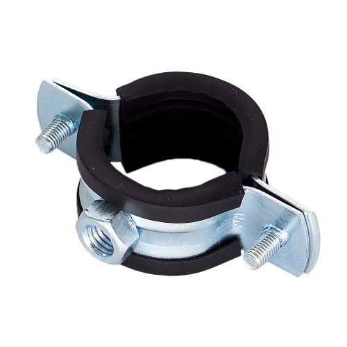 Хомут металлорезиновый 2-1/2" (75-80мм) CTM