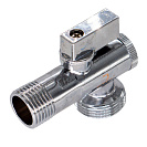 Кран шаровой для бытовых приборов угл.  1/2"х1/2" ш/ш с фильтром и отражат. бабочка,  хромированный СТМ_1