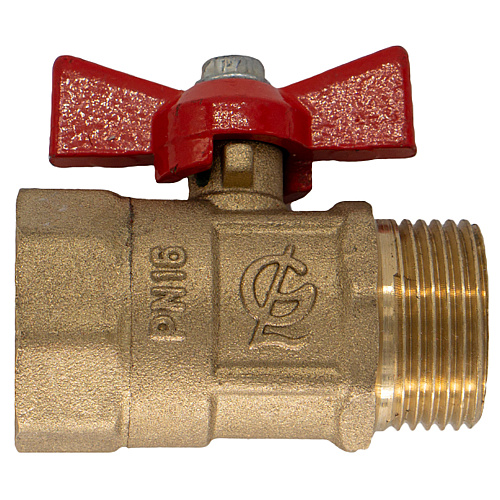 Кран шаровой для воды 3/4" г/ш бабочка ГАЛЛОП ПРАКТИК 131 Кран шаровой для воды 3/4" г/ш бабочка ГАЛЛОП ПРАКТИК 131