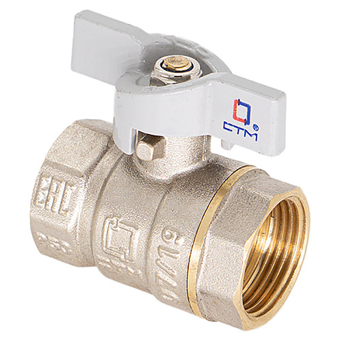 Кран шар. для воды 3/4" г/г бабочка CTM СТАНДАРТ