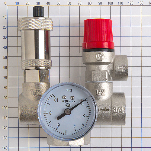 Группа безопасности котла проходная 1" ONDO