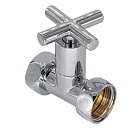 Вентиль прямой 1"х1" г/г ручка-крест для п/с хром СТМ ТЕРМО_2
