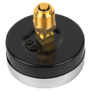 Термо-манометр аксиального подключения 1/4" c переходником на 1/2'',  измерение до 10 бар,  до +120°С_3