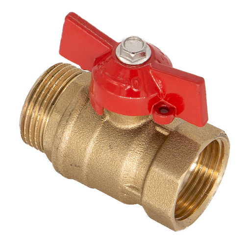 Кран шаровой для воды 1" г/ш бабочка ОПТИМА Кран шаровой для воды 1" г/ш бабочка ОПТИМА