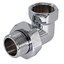 Соединение угловое г/ш 3/4" с накидной гайкой для п/с хромированное СТМ ТЕРМО