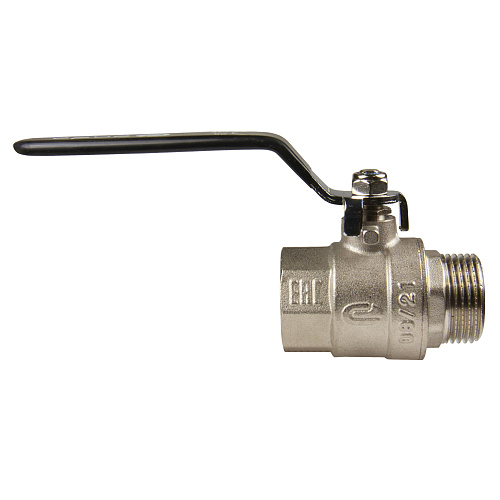 Кран шаровой для воды 1" г/ш рычаг, никель, ONDO Кран шаровой для воды 1" г/ш рычаг, никель, ONDO