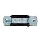 Хомут 1-1/4" (38-45мм) металлорезиновый с дюбелем и шурупом CTM_3