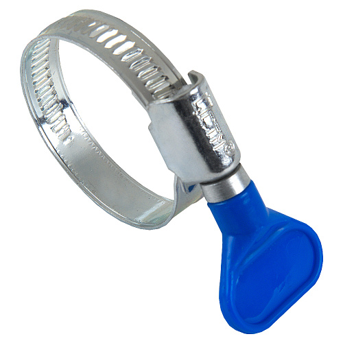 Хомут стальной винтовой с барашком 1" (13-26мм) 9мм СТМ