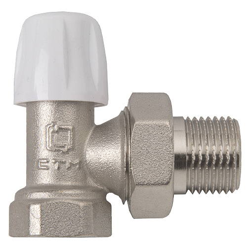Запорный клапан для радиатора угловой 1/2" СТМ ТЕРМО