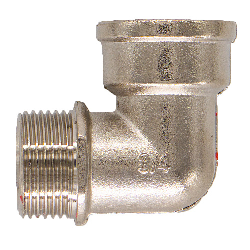 Уголок латунный с ограничителем  3/4" г/ш CTM