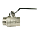 Кран шаровой для воды 1-1/2" г/ш рычаг,  никель,  ONDO_2