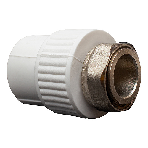 Муфта полипропиленовая PP-R комб. с нак.гайкой в./р. DN 32х1" СТМ ПЛАСТ Муфта полипропиленовая PP-R комб. с нак.гайкой в./р. DN 32х1" СТМ ПЛАСТ