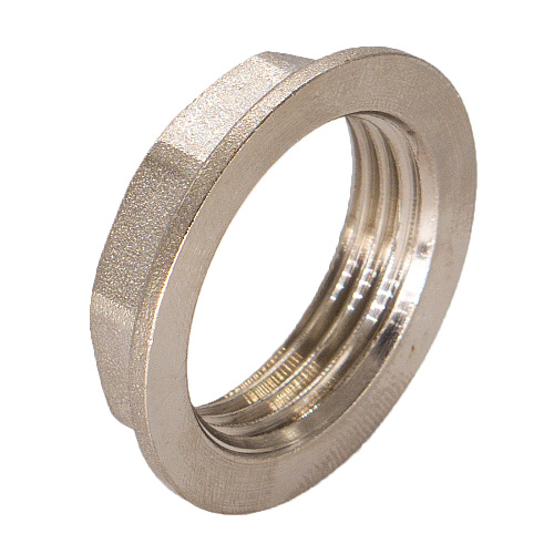 Контргайка латунная резьбовая с ребордой 1/2" г/г CTM