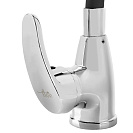 Смеситель FLOE FK234-GN для кухни,  40 мм,  на гайке,  с боковой ручкой,  с гибким черным изливом_3