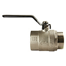 Кран шаровой для воды 2" г/ш рычаг,  никель,  ONDO_2