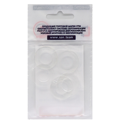 Прокладка 3/4" силикон 24х14х2 мм (5шт) СТМ Прокладка 3/4" силикон 24х14х2 мм (5шт) СТМ