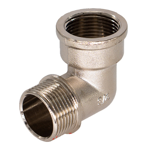 Уголок латунный с ограничителем  1/2" г/ш CTM