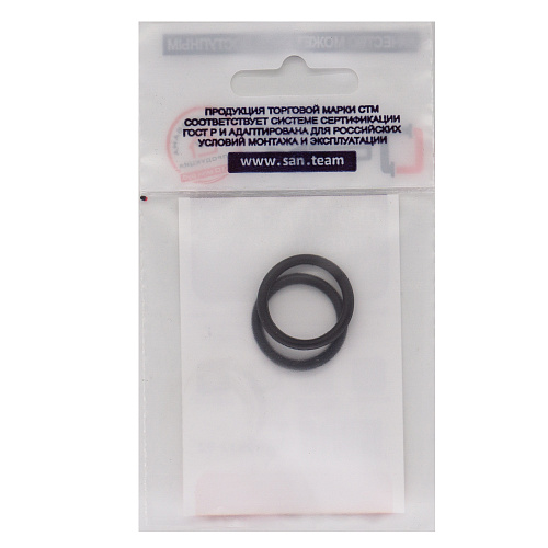 Уплотнительное кольцо 1/2" резина D 17х22 мм (д/резьбовых «американок») (2шт) СТМ Уплотнительное кольцо 1/2" резина D 17х22 мм (д/резьбовых «американок») (2шт) СТМ