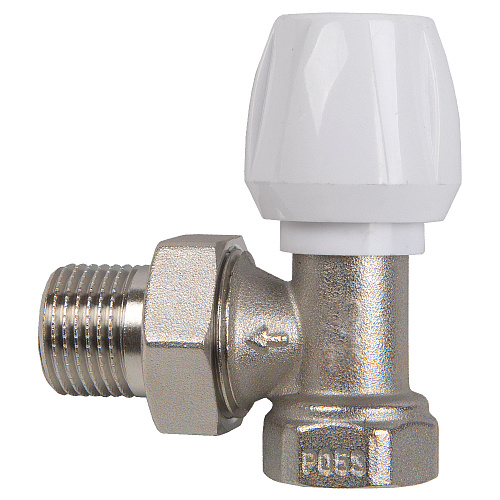 Регулирующий клапан для радиатора ручной угловой 3/4" СТМ ТЕРМО