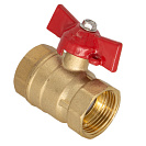 Кран шар. для воды 1" г/г бабочка ОПТИМА_2