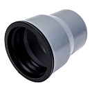 Муфта кан.перех. чугун-пластик обратная (манжета внутри) DN 110