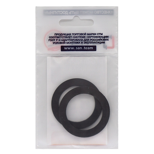 Прокладка 1-1/4" резина ТМКЩ 42x30x2 мм (2шт) СТМ Прокладка 1-1/4" резина ТМКЩ 42x30x2 мм (2шт) СТМ