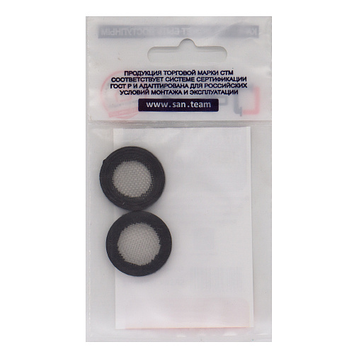 Прокладка 3/4" резина (с нержавеющей сеткой) (2шт) СТМ Прокладка 3/4" резина (с нержавеющей сеткой) (2шт) СТМ
