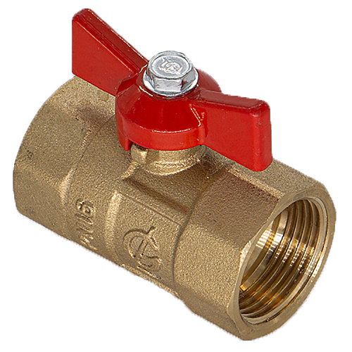 Кран шаровой для воды 1/2" г/г бабочка ГАЛЛОП ПРАКТИК 130