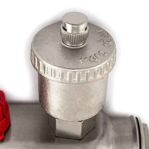 Коллекторная группа ONDO нерж сталь 5 вых. в сборе с автоматическим воздухоотводчиком, расходомерам