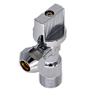 Кран шаровой угл. 1/2"х3/8" ш/ш с цангой и отражат. бабочка,  хромированный СТМ_2